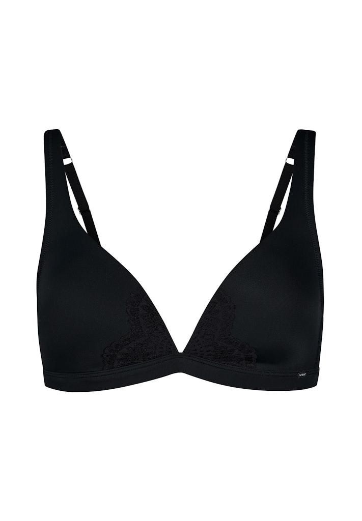 Skiny Damen Triangel gepaddet Micrornaments Schwarz 80 B