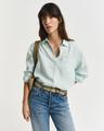 Relaxed Fit Leinen Bluse 38 - Faded Mint
