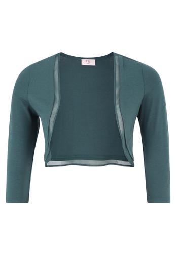 Bolero-Jacke 32 Figurbetont - Dusty Slate