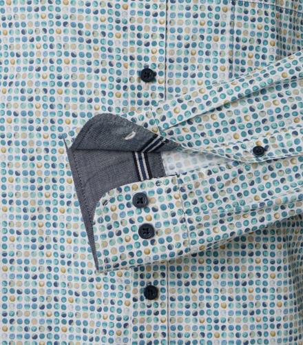 Freizeithemd L Casual Fit - Aqua Bis Petrol