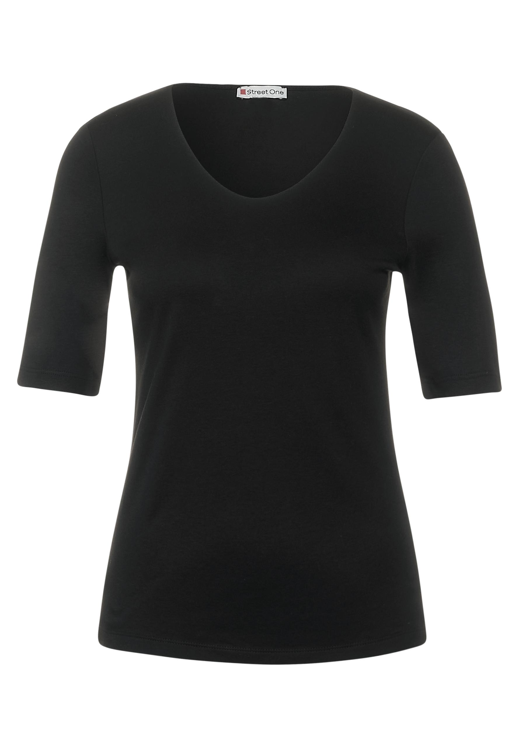 Basic Kurzarmshirt 34 - Black