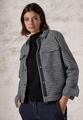 Kurze Jaquard Jacke M - Black