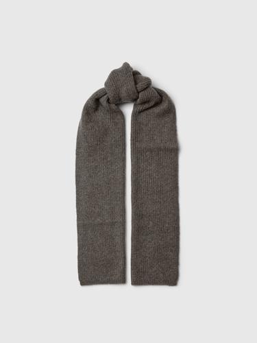 SLFLULU WOOLBLEND NARROW KNIT SCARF NOOS ONE SIZE - Medium Grey Melange