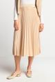 midi plissee skirt Beige 34