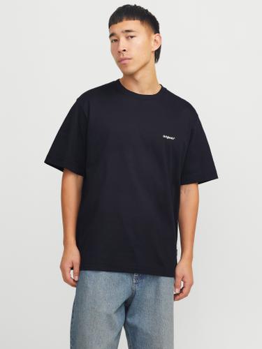 JORPAROS EASTER SKETCH TEE SS CREW N LN L Locker geschnitten - Black