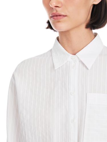 Cropped Bluse "Rethink Together" 38 - White