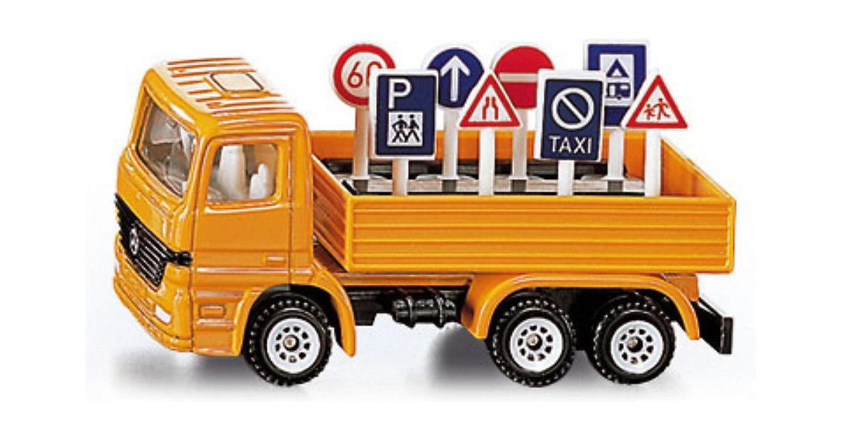 SIKU 1322 LKW mit Verkehrszeichen