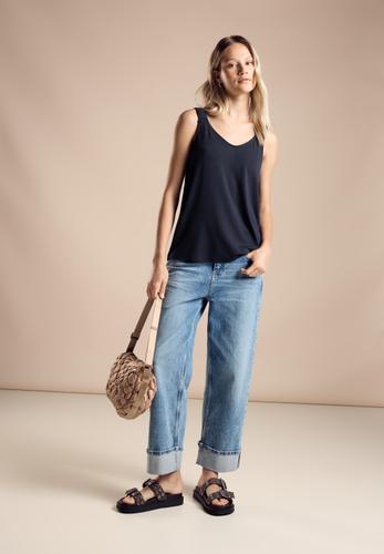 Top mit V-Neck 40 - Deep Blue