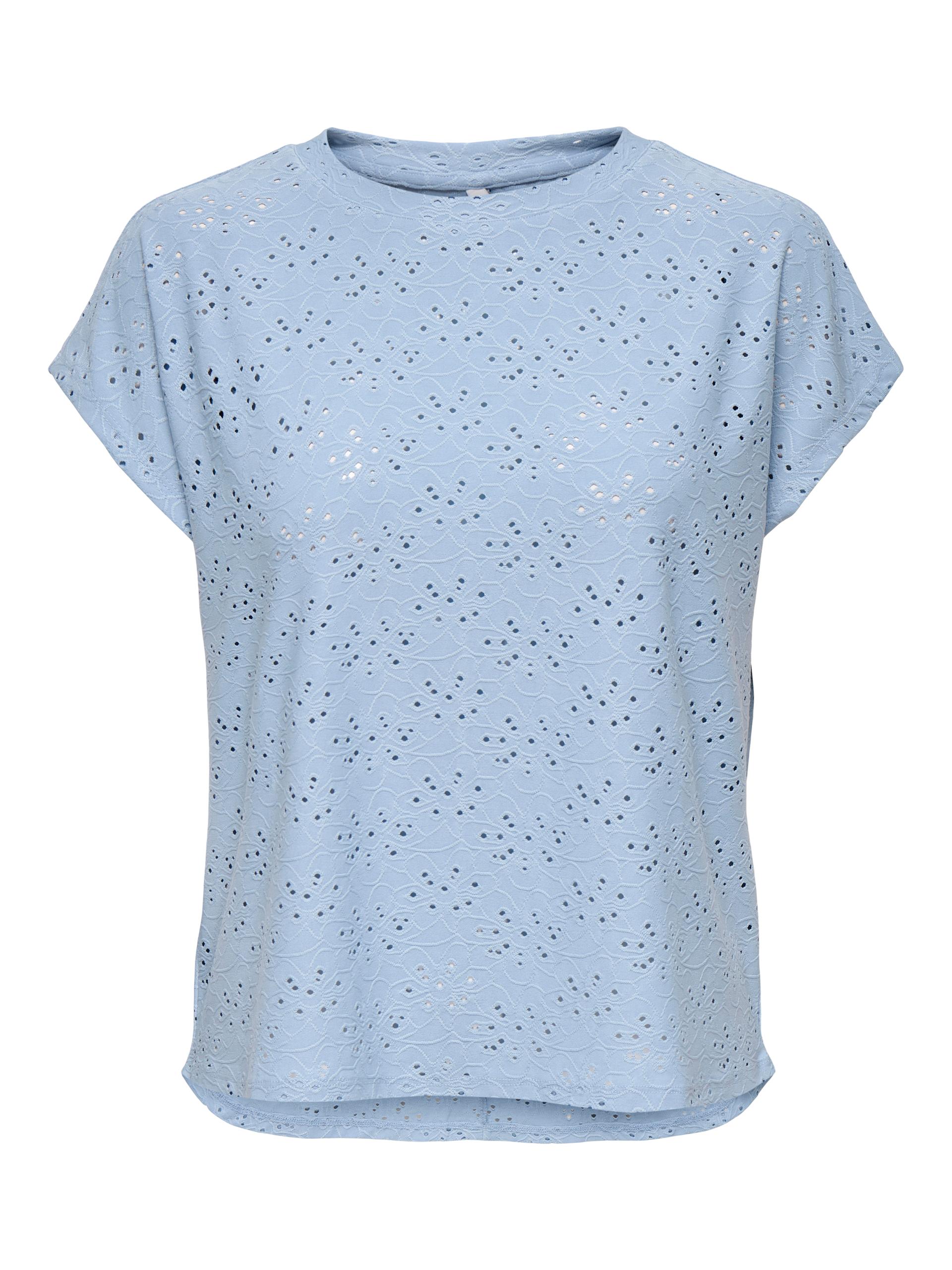 ONLSMILLA LIFE S/S TOP JRS NOOS M Normal geschnitten - Soft Chambray