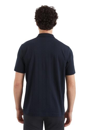 Poloshirt Piqué regular Blau XXL