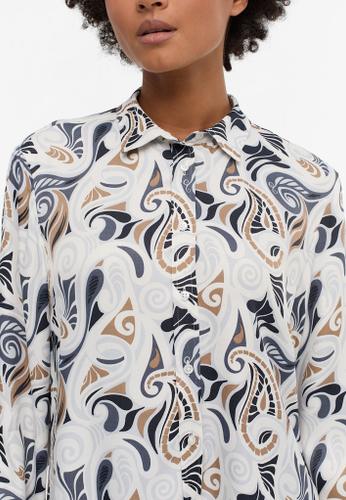 Bluse Viskose Langarm Grau 44/Langarm