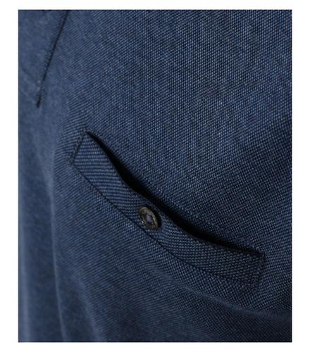 Polo-Shirt Langarm gestreift L - Blau