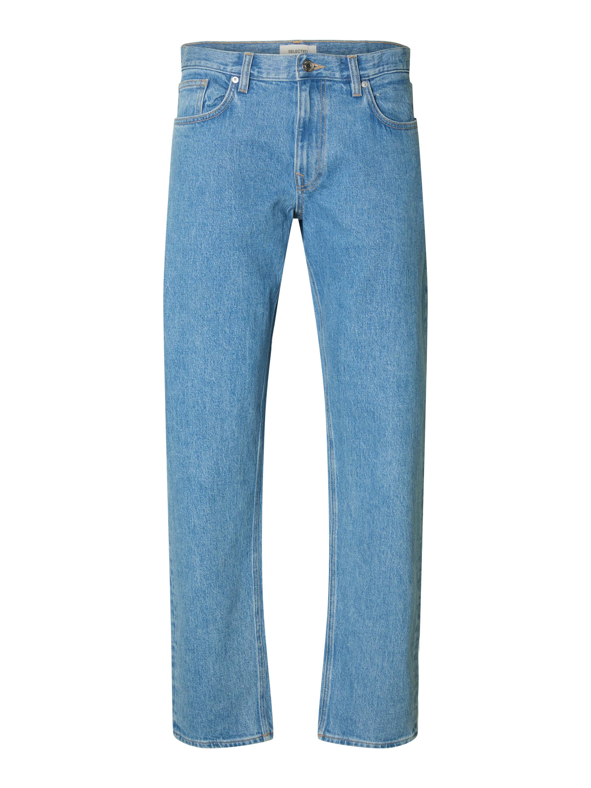 SLH196-STRAIGHT BEN KORI JEANS NOOS 36/32 Gerade geschnitten - Light Blue Denim