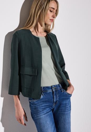 Silk-Look Jacke Grün 38