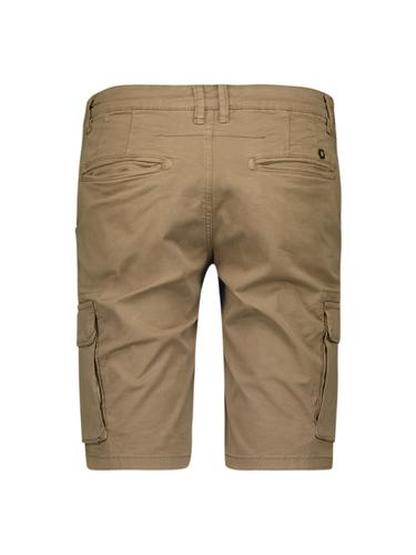 Short Cargo Garment Dyed + Stone Washed Stretch Braun 33