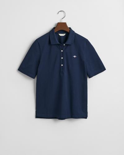 Shield Piqué Poloshirt S - Evening Blue