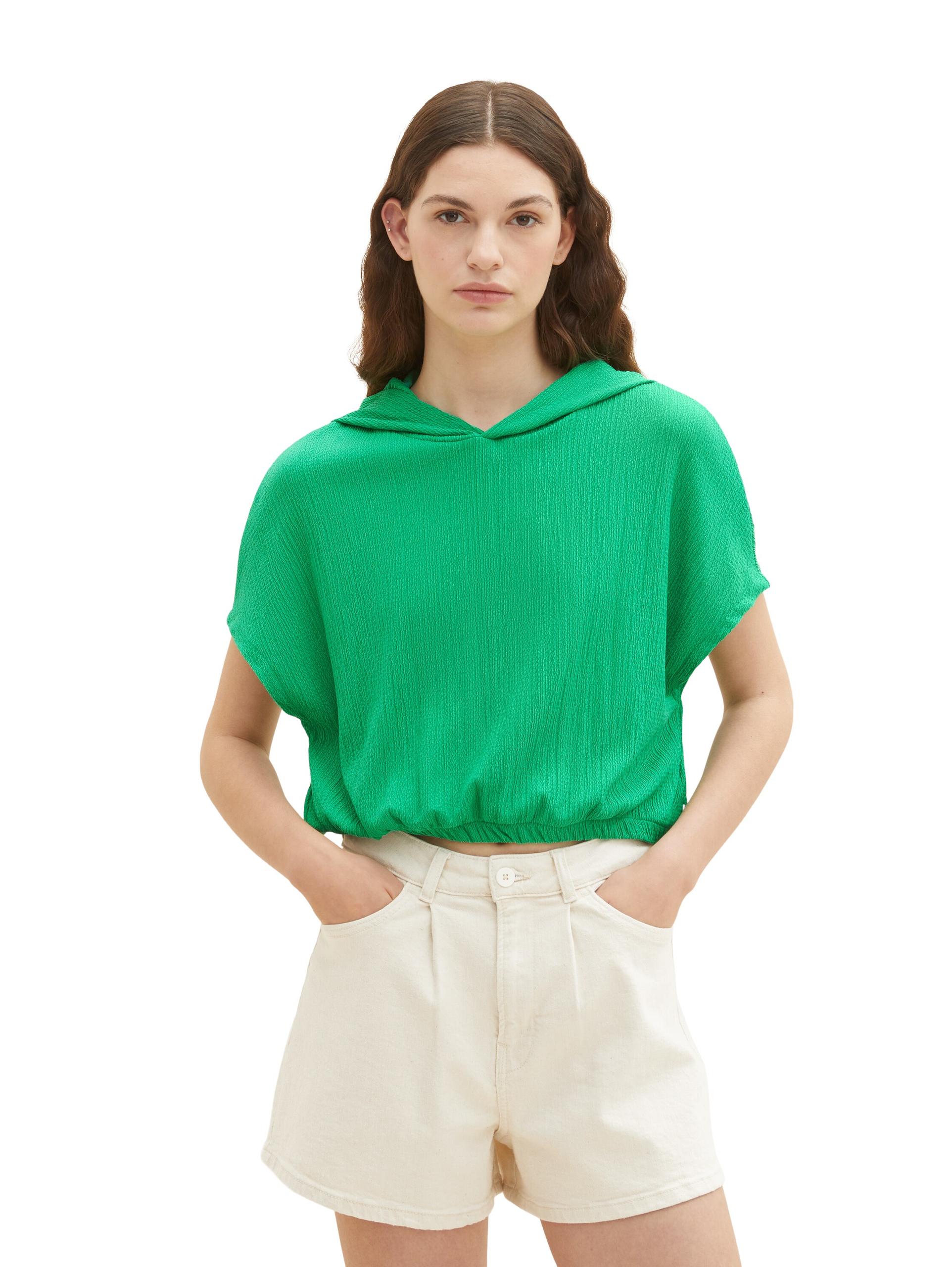 T-Shirt mit Kapuze XL Boxy Fit - Vibrant Light Green