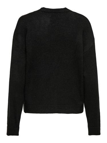 JDYVITTORIA L/S HEART CARDIGAN KNT S Knit Fit - Black