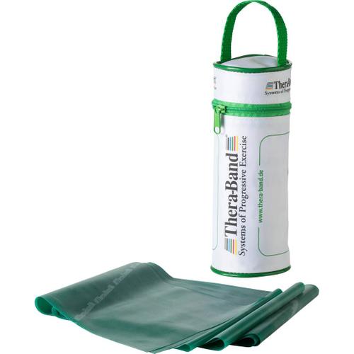 THERA-BAND TheraBand Übungsband in RV-Tasche 2,50 m, stark, grün, inkl. Anleitung One Size in Grün