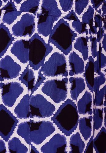 Viskose Hose mit Print 34/30 - Violet Blue