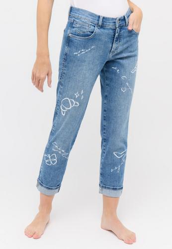 DARLEEN CROP TU PARIS Blau 44/30