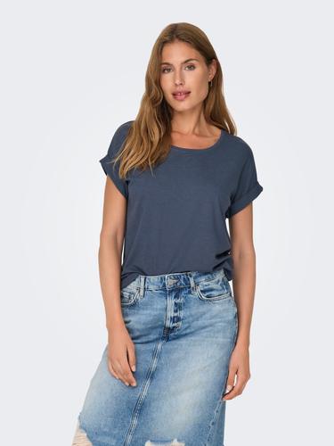 ONLMOSTER S/S O-NECK TOP NOOS JRS Blau L
