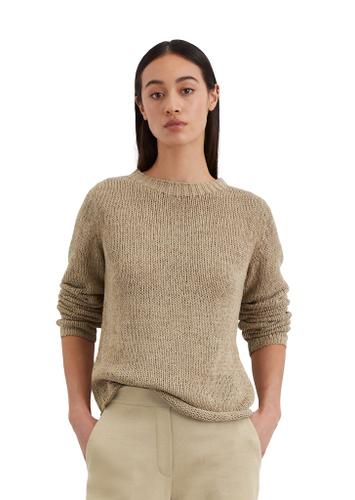 Strickpullover slim Beige XS