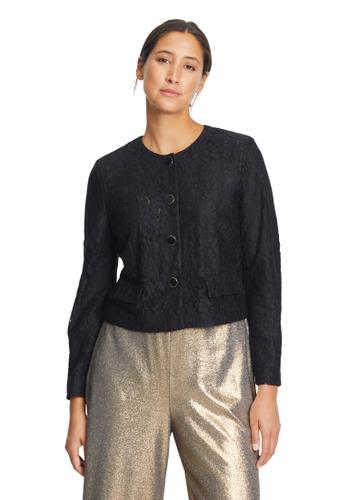 Blazer-Jacke 38 Gerade - Schwarz