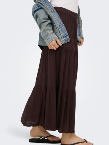 ONLMIKKA LONG SKIRT WVN NOOS M - Black Coffee