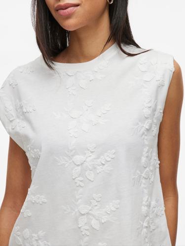 VINAYLA O-NECK S/L TOP Weiß L