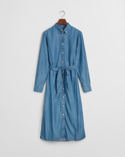 Chambray Hemdblusenkleid 36 - Light Indigo