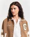 GANT Varsity Strickjacke M - Warm Khaki