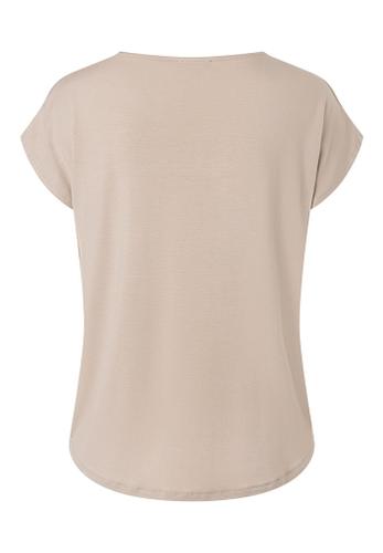 Shirt mit Satinfront sand Beige 34