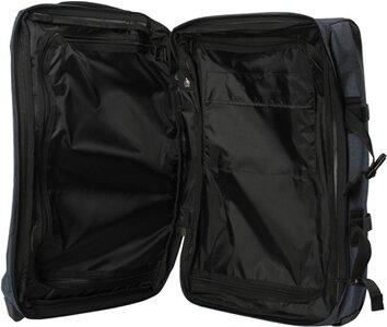 EASTPAK Rollkoffer "Tranverz S Upper East Stripe" - in Grau