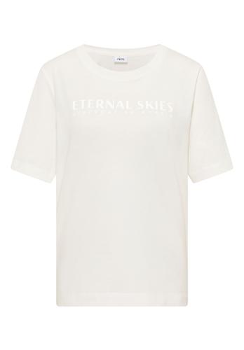T-Shirt mit Wording Artwork XL - Vanilla White