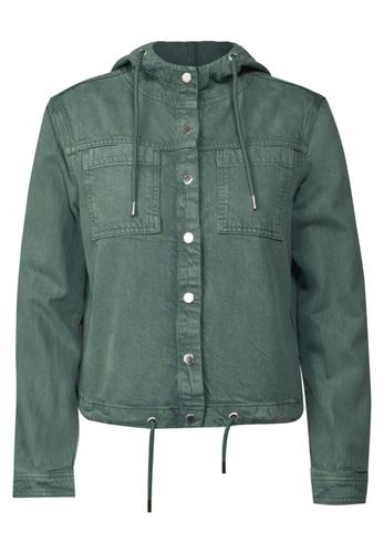 Overshirt mit Kapuze M - Dark Balmy Khaki
