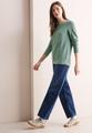 Strukturpullover L - Heather Sage Green Melange