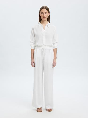SLFVIVA-GULIA HW LONG SUN PANT NOOS 40 Normal geschnitten - Snow White