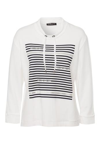 Sweatshirt CASUAL mit Motivprint und Schmuck 38 - Ecru/ink
