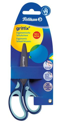 Schulschere RH griffix blau