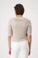 Strickpullover mit Lurex 44 - Warm Sand