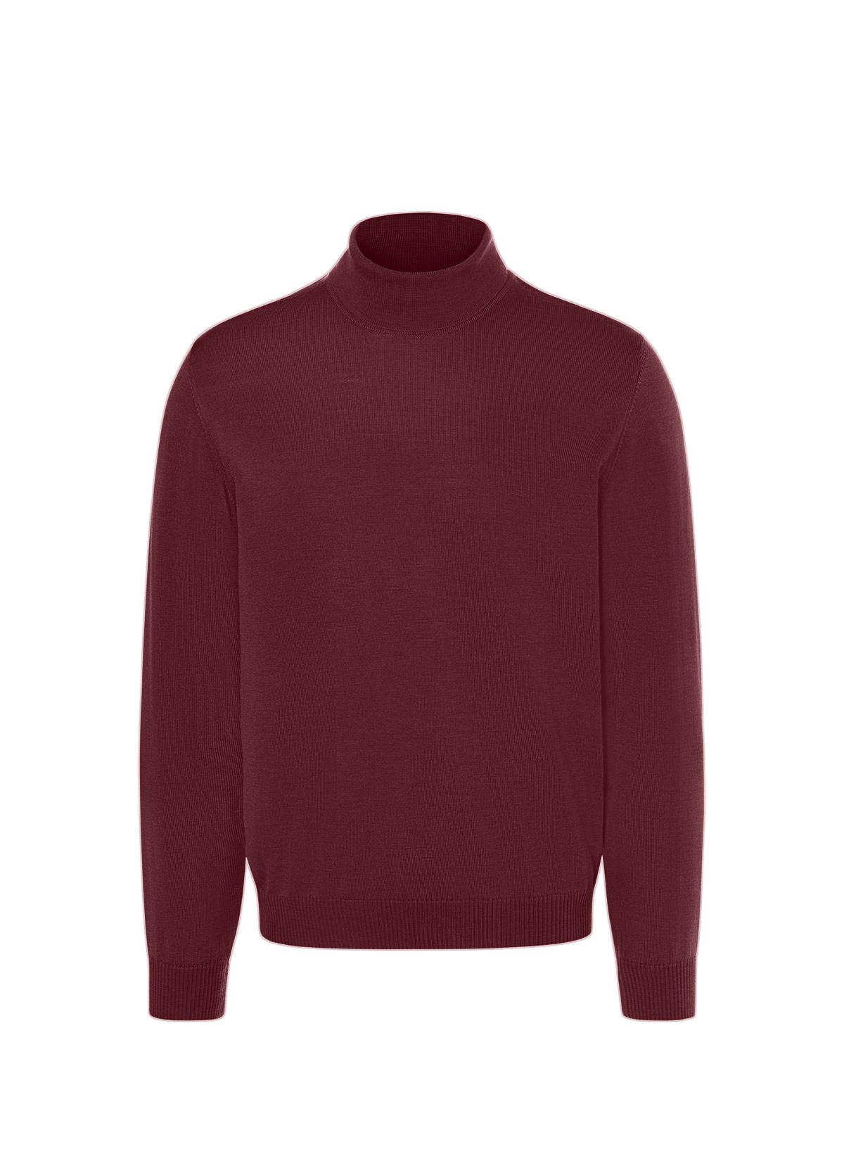 Pullover Rollkragen 1/1 Arm 60 Classic Fit - Weinrot