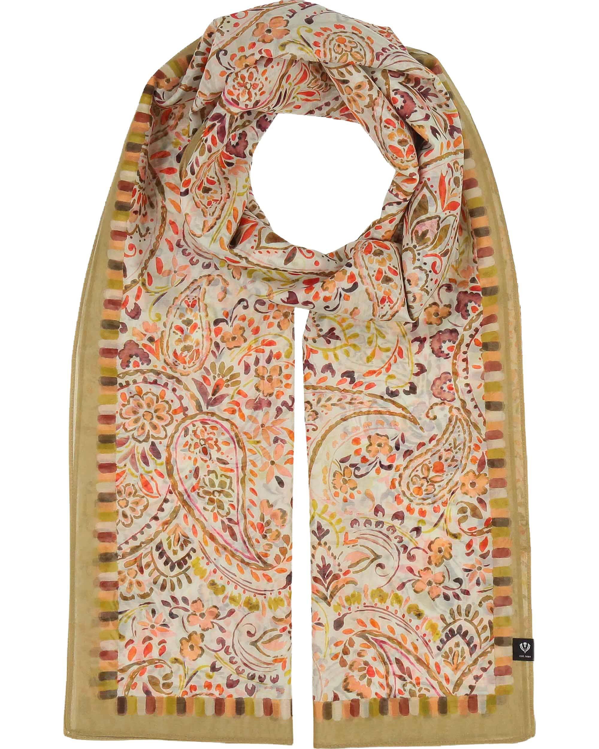 Stola Schal mit romantischem Paisley-Design in Seidenmischung OS - Olive