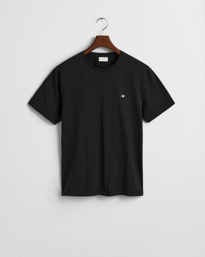 Regular Fit Shield T-Shirt Schwarz, Grau L