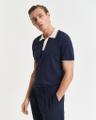 Poloshirt aus Modalmischung Blau XL
