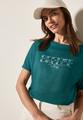 T-Shirt mit grafischem Print M - Green Lagoon
