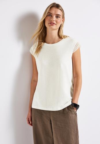 Shirt mit Häkeldetails 36 - Off White