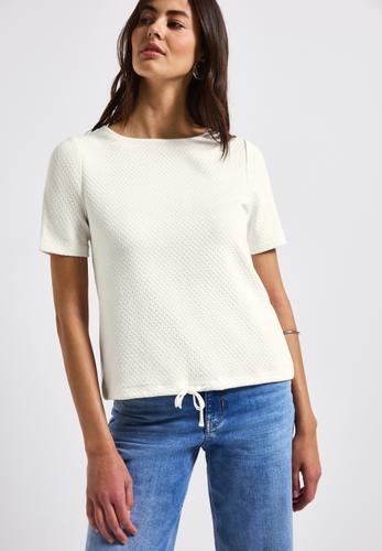 Weiches Strukturshirt Weiß 38