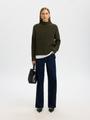 SLFSELMA SUS LS KNIT PULLOVER NOOS S Locker geschnitten - Deep Depths