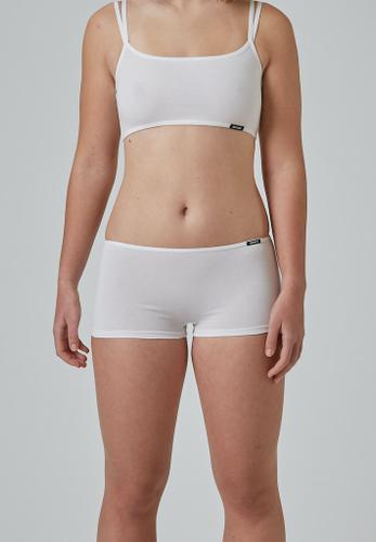 Skiny Damen Low Cut Pant Cotton Essentials Weiß 36